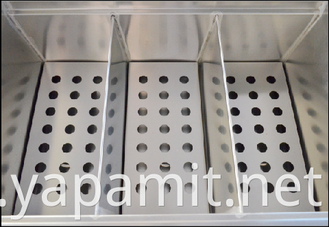 Stainless steel baffle